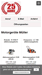 Mobile Screenshot of motorgeraete-mueller.de